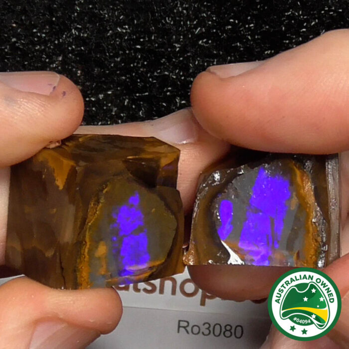 Queensland Boulder Rough Opal Pair - Ro3080 - Image 7