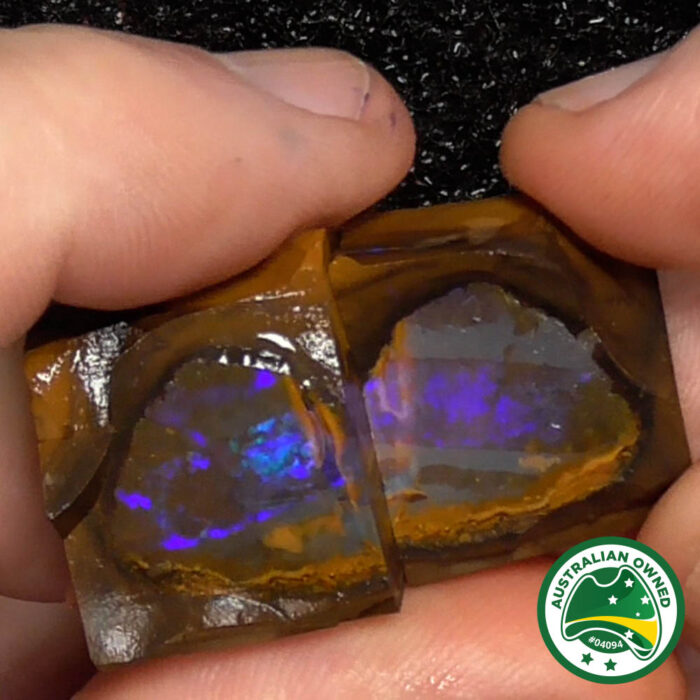 Queensland Boulder Rough Opal Pair - Ro3080 - Image 4
