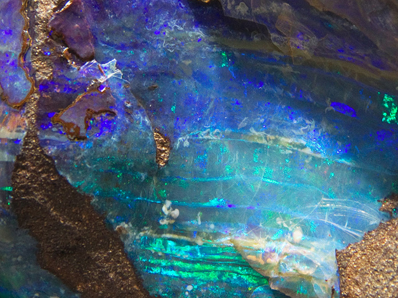 rough opal closeup